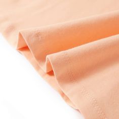 Vidaxl Otroška majica z naramnicami svetlo oranžna 140