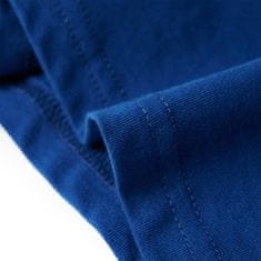 Vidaxl Otroška majica s kratkimi rokavi temno modra 140