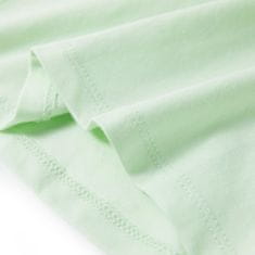 Vidaxl Otroška majica s kratkimi rokavi nežno zelena 116