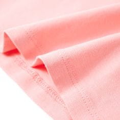 Vidaxl Otroška majica s kratkimi rokavi roza 128