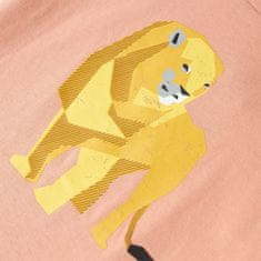 Vidaxl Otroška majica s kratkimi rokavi svetlo oranžna 128