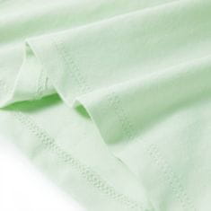 Vidaxl Otroška majica s kratkimi rokavi nežno zelena 104