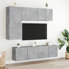 Vidaxl Stenske TV omarice 2 kosa betonsko siva 60x30x41 cm