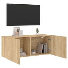 Vidaxl Stenska TV omarica sonoma hrast 100x30x41 cm