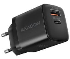 AXAGON omrežni polnilnik / ACU-PQ30 / 1x USB-C / 1x USB-A / PD3.0/QC4/PPS/AFC/Apple / 30W