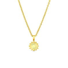 Vuch Čudovita pozlačena ogrlica Flower Riterra Gold