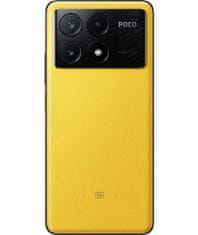 POCO X6 Pro 5G pametni telefon 12/512GB, rumena, vegansko usnje