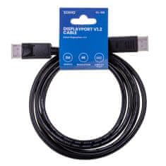 SAVIO savio cl-136 displayport kabel 2 m črn