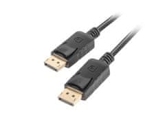 Lanberg lanberg ca-dpdp-10cc-0018-bk displayport kabel 1,8 m črn