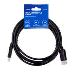 SAVIO savio cl-137 displayport kabel 3 m črn