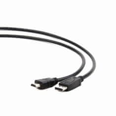 Gembird gembird cc-dp-hdmi-10m kabel displayport do hdmi (ne dvosmerni), 10 m, črn