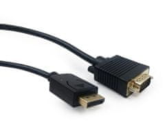 Gembird gembird ccp-dpm-vgam-6 video kabelski adapter 1,8 m vga (d-sub) displayport črn