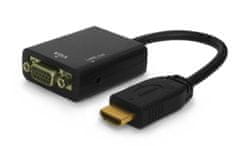 shumee Adapter SAVIO cl-23 (HDMI M - D-Sub (VGA) F; 0,20 m; črn)