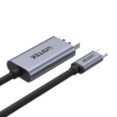 Unitek unitek v1409a kabel za spreminjanje spola usb-c displayport črn, siv