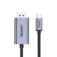 Unitek unitek v1409a kabel za spreminjanje spola usb-c displayport črn, siv