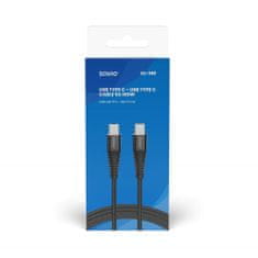 SAVIO savio cl-159 usb kabel 1 m usb 2.0 usb c - usb c črn