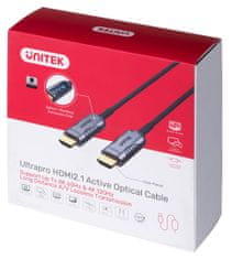 Unitek Unitek kabel hdmi 2.1 aoc, 8k, 4k120hz, 15m, c11029dgy