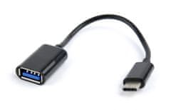 Gembird Gembird AB-OTG-CMAF2-01 USB 2.0 OTG Type-C adapter kabel (CM/AF) črn, dolžina 0,2 m, CE certifikat, blister pakiranje, 1 kos