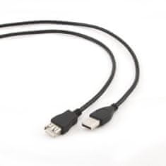 Gembird gembird 3m usb 2.0 a m/fm usb kabel usb a črn