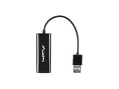 Lanberg lanberg nc-0100-01 kabelski vmesnik/gender adapter usb-a rj-45 črn