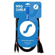 slomart ssq rcaxm2 - kabel rca - xlr - 2 m, črn