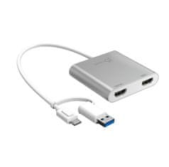 slomart j5create jca365-n večmonitorski adapter iz usb-c v dvojni hdmi