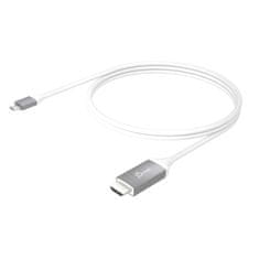 slomart adapter j5create kabel usb-c - 4k hdmi (usb-c m - 4k hdmi m 1,8 m; barva bela srebrna) jcc153g-n