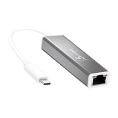 slomart j5create adapter usb-c za gigabitni ethernet; srebrn jce133g-n