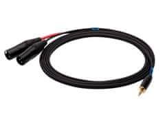 slomart ssq mixlr3 - kabel stereo jack 3,5 mm - 2x xlr 3 m