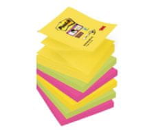 Post-It Super Sticky Rio - 7,6 x 7, 6 cm, 5 barv, 6 x 90 kosov