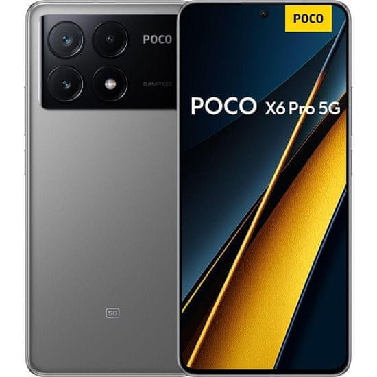 POCO X6 Pro 5G pametni telefon 12/512GB, siv