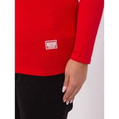 RELEVANCE Damska bluza z okroglim vratom plus size BEVA rdeča RV-BZ-9257.19_405521 Univerzalni