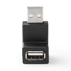 Nedis CCGB60930BK - Adapter USB 2.0 | Vtič USB-A | Vtičnica USB-A | Črna