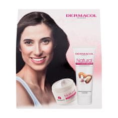 Dermacol Natural Almond Set dnevna krema 50 ml + krema za roke 100 ml za ženske