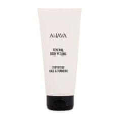 Ahava Superfood Kale & Turmeric Renewal Body Peeling razstrupljevalni in obnovitveni piling za telo 200 ml za ženske