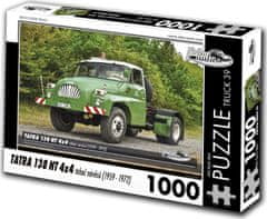 RETRO-AUTA© Puzzle TOVORNJAK št. 39 Tatra 138 NT 4x4 vlačilec polpriklopnik (1959 - 1972) 1000 kosov