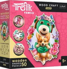 Trefl Wood Craft Origin sestavljanka Happy Treemen 50 kosov