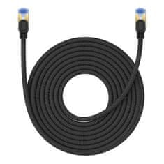 BASEUS cat7 pleteni omrežni kabel baseus ethernet rj45, 10gbps, 10m (črn)