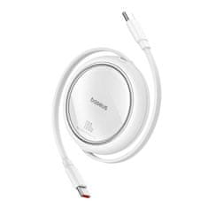 BASEUS Kabel USB-C na USB-C Baseus Free2Draw, PD, 100W, 1m (bela)