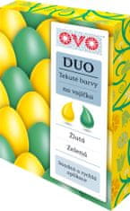 OVO Barva za jajca DUO zeleno-rumena 2x20ml