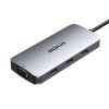 1423 MOKiN 7v1 adapter Hub USB-C do 2x HDMI + 3x USB 2.0 + DP + VGA (srebrn)