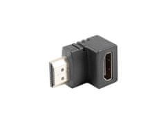 Lanberg Adapter HDMI(M) za HDMI(F) pod kotom navzdol črn