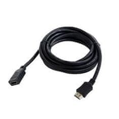 Gembird HDMI (M) do HDMI (F) Hitri kabel, z Ethernetom, podaljšek, 1,8 m, črn