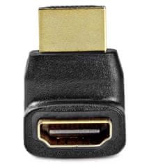 Nedis HDMI adapter/ HDMI priključek - HDMI vtičnica/ nagnjen za 270°/ črn/ škatla