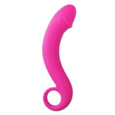 Easytoys Ukrivljen analni dildo - roza