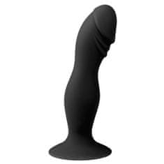 Easytoys Dildo s prisesalno kapico, črn