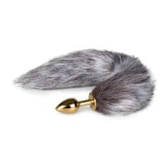 Easytoys Analni čep Fox Tail No. 5, zlat