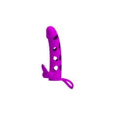 PRETTY LOVE Podaljšek za penis s stimulatorjem klitorisa