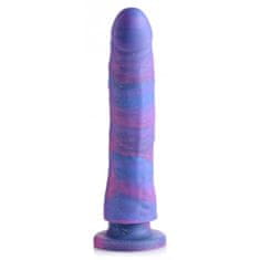 Strap U Silikonski dildo z bleščicami Magic Stick - 24 cm