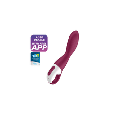 Satisfyer Vibrator Satisfyer Heated Thrill z aplikacijo, rdeč